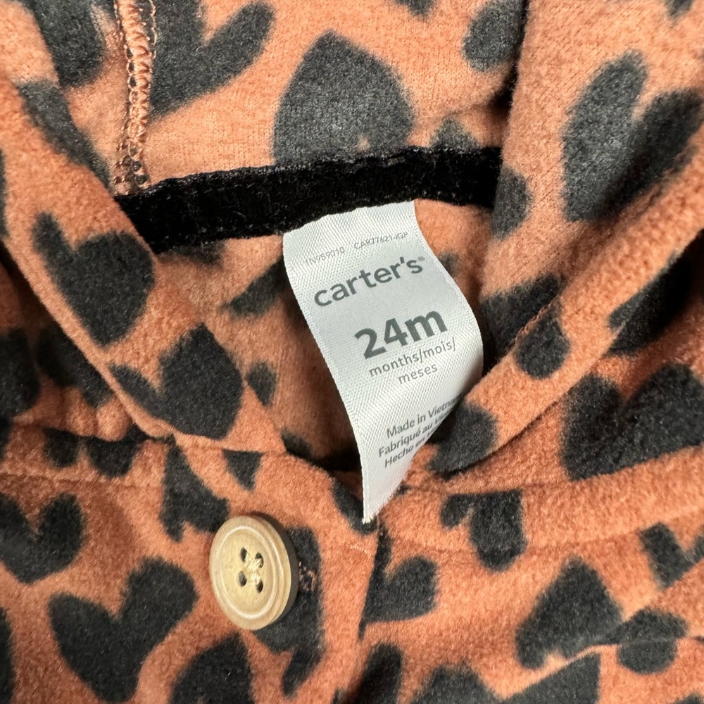 24M Girls Fleece Vest With Buttons - Picture 3 of 3